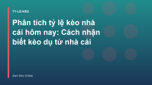 Read more about the article Phân tích tỷ lệ kèo nhà cái hôm nay: Cách nhận biết kèo dụ từ nhà cái